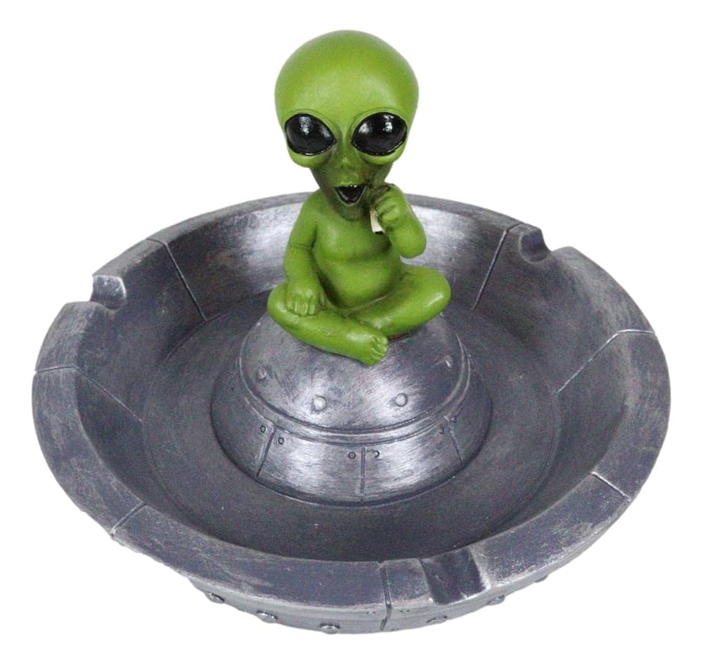 特別価格　御守り史上唯一の宇宙エネルギーコイン　UFOエイリアンコイン　貴重 Amazon.co.jp: Ebros ギフト ストーン付きフライングソーサー